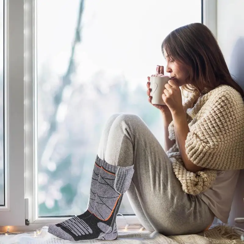 Electric Heated Socks With 3 Adjustable Heating 3.7 V 4000mAh  Rechargeable Battery Electric Foot Warmer Socks Heated Socks