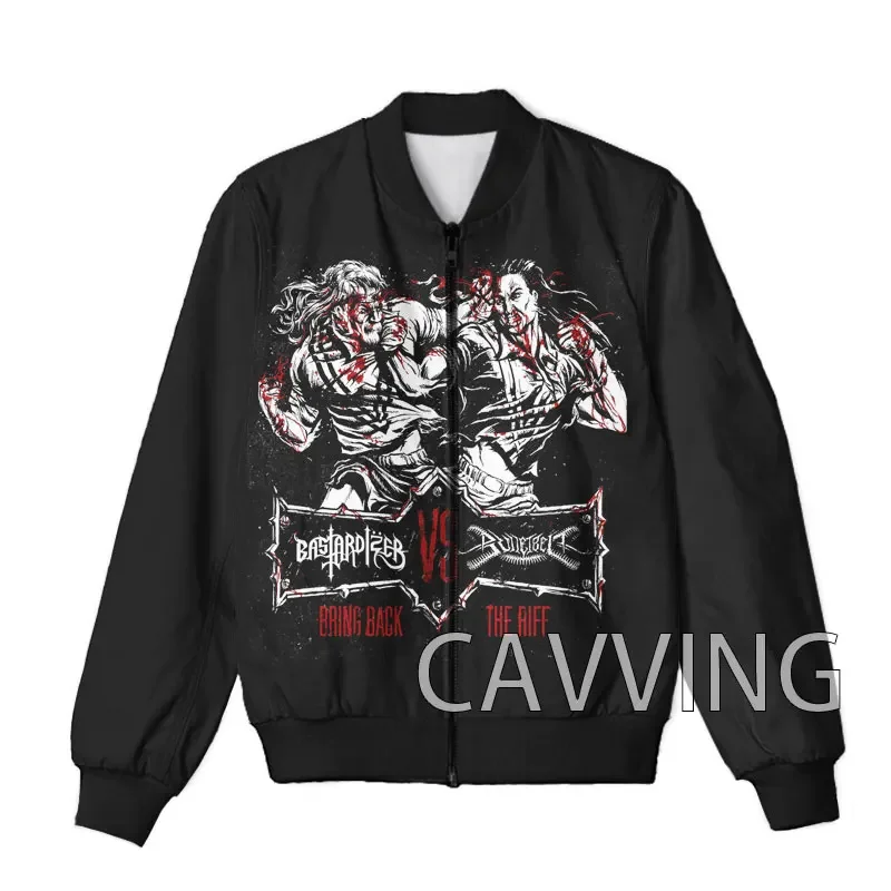 CAVVING 3D Printed   Bastardizer  Band  Zipper Bomber Jackets Men Overcoat Mens Coat Zip Up Jackets for Women/Men