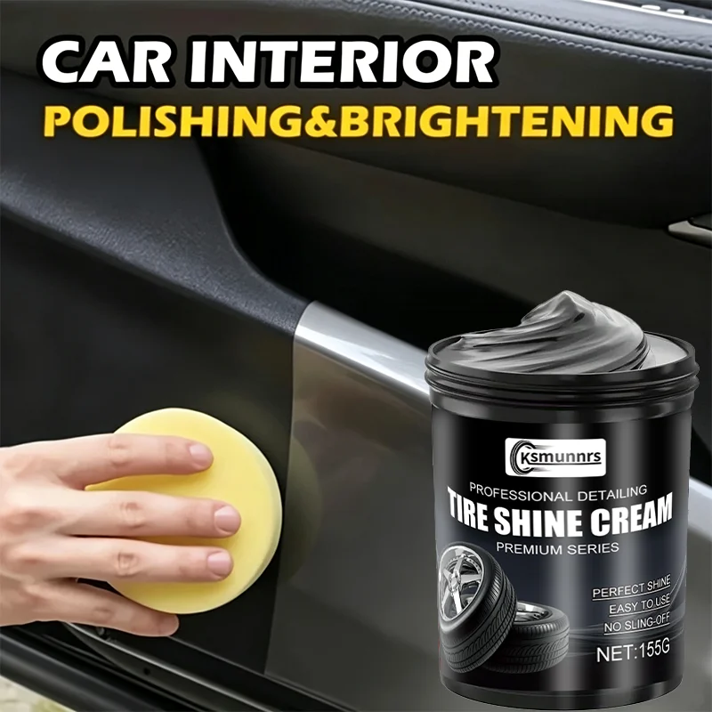 New Multi functional car interior polishing paste, black interior panel repair polishing wax, suitable for seat armrests, extern