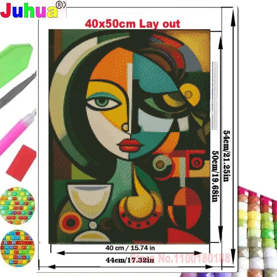 DIY Diamond Painting Classic Abstract Women Diamond Embroidery Mosaic Kit Rhinestones Famous Painter Picasso Series Home Decor