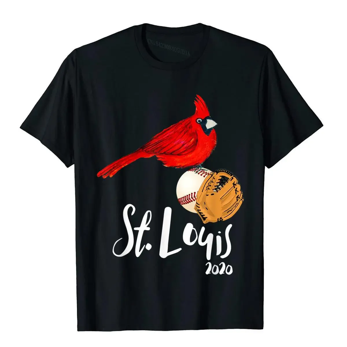 Saint Louis Red Cardinal Tshirt 2020 Art And Baseball Design Fashionable Tees For Men Cotton T Shirts Chinese Style Designer