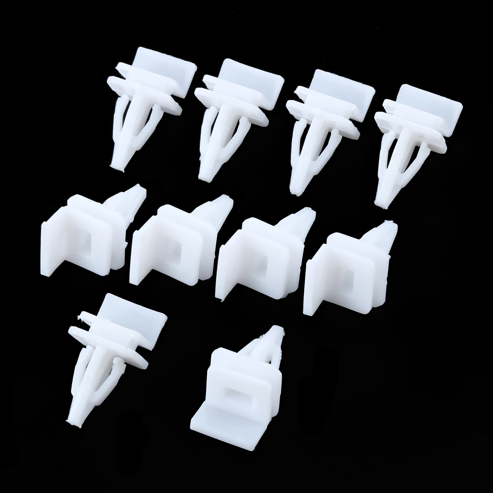 10 Pcs Nylon White Car Side Skirt Sill Seal Panel Mounting Trim Clips For Honda 91513-SM4-000 for Accord/Civic CR-V Legend TSX