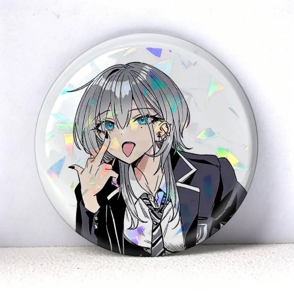 Haimiya-senpai wa Kowakute Kawaii Haimiya Mio   75mm 44mm 25mm Accessories Toys Badge Brooch Backpack Hat Pins