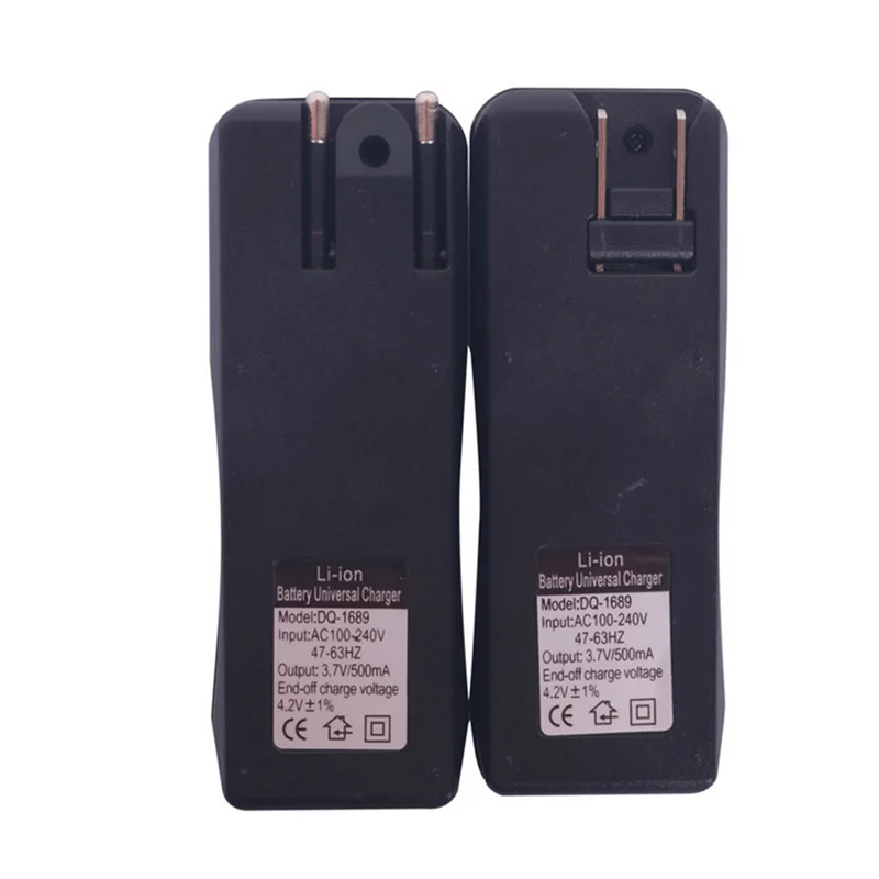 Adattatore per batteria al litio per caricabatterie universale US EU a 2 slot per caricabatterie per batterie ricaricabili agli ioni di litio 18650 26650 ricarica rapida