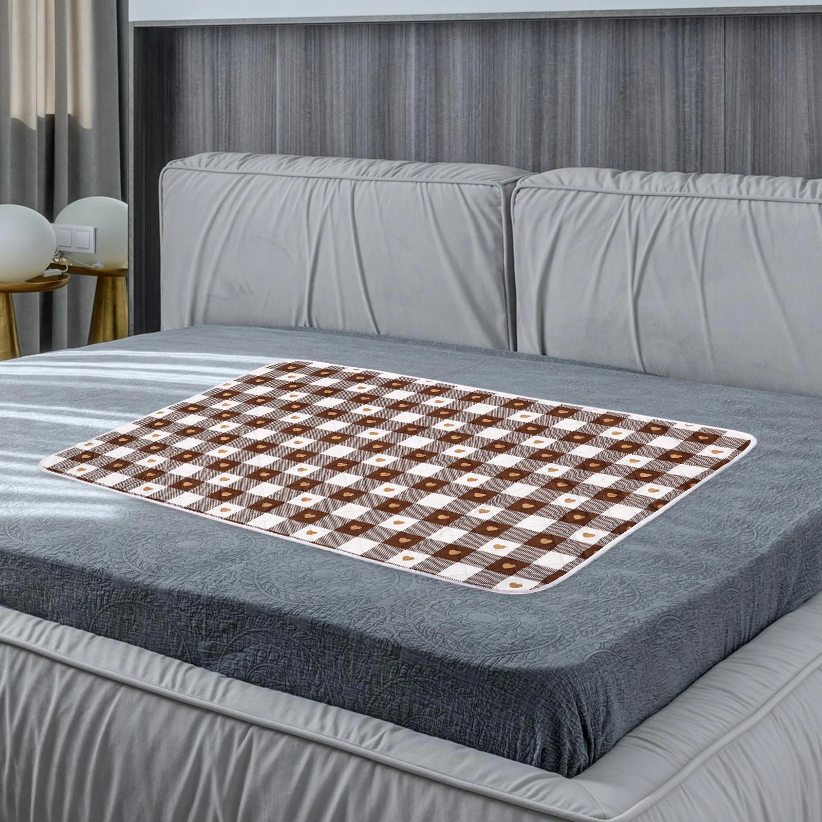 

Lightweight Cotton Under Pad Reusable Incontinence Sleeping Bed Mat Menstruation Machine Washable Durable for Bed