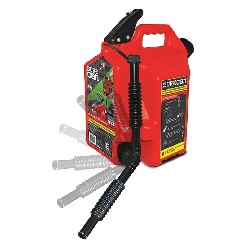

Safety Can, HDPE, 5 gal, Red, Not Applicable Dia., Flammables