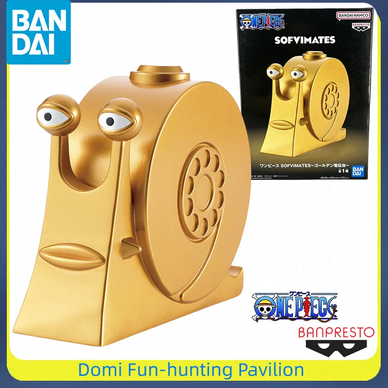 

Bandai Original BANPRESTO ONE PIECE SOFVIMATES Anime Figure Den Den Mushi Finished Model Collectible Toys Gift Ornamente