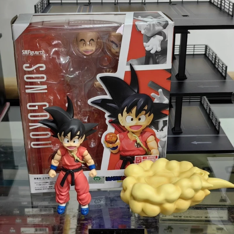 Cool Original Bandai Shf Dragon Ball S.H.Figuarts Kid Goku Sdcc 2019 Exclusive Anime Action Figures Model Toys Birthday Gifts