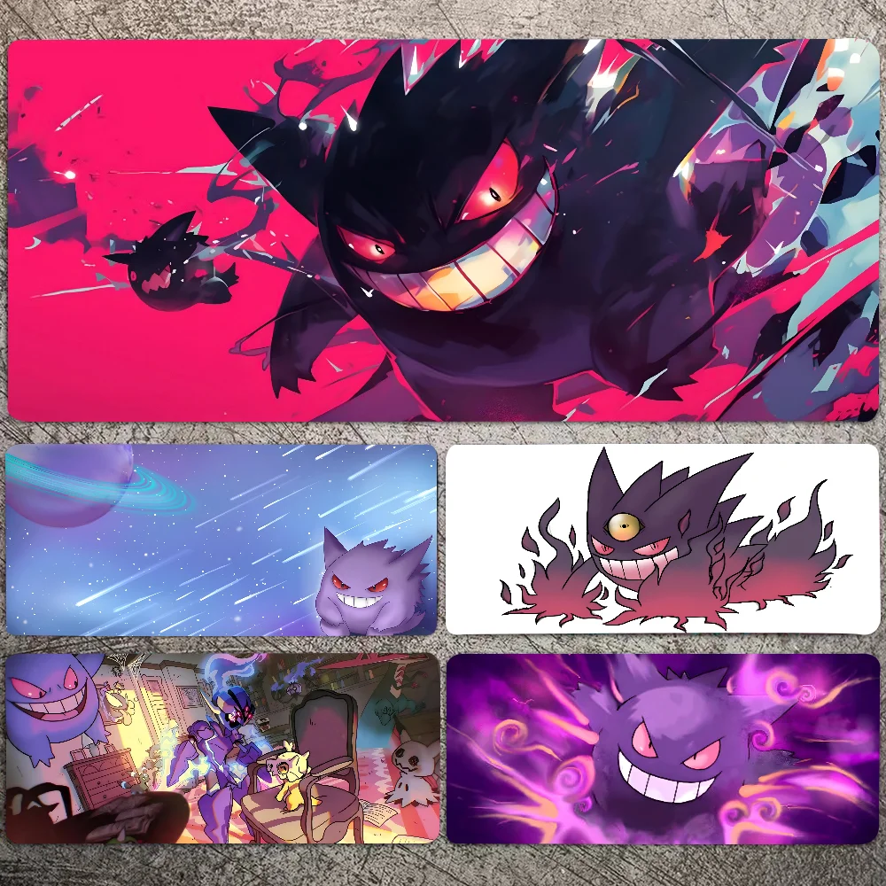 1pc Hot Anime Pat GenGar Pokemons Non-slip Mouse Pad Suitable For Office Computers Laptops E-sports Game Desk Mats XXL Keyboard