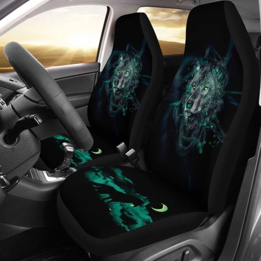 

Wolf Yellow Eyes Car Seat Covers Amazing 200904,Pack of Front Seat Cover