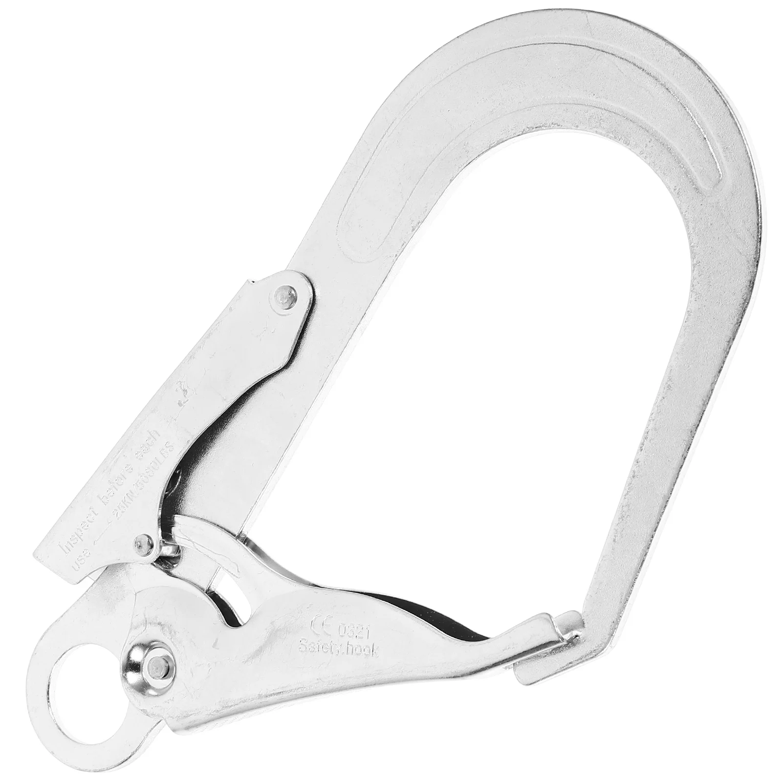 Auto-Locking Big Hook Mosquetão, Rope Link Connector, Cadeia de segurança portátil, Aço de liga, Reparação, Escalada Buckle, Tarefa múltipla