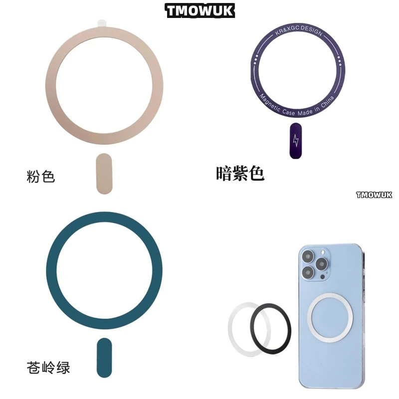 

For IPhone 13 14 15 16 Pro Max Plus Mini For Magsafe - Durable Metal Plate Ring Sticker For Magsafe Wireless Charging