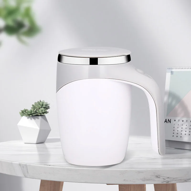 Automatic Mixing Cup Stainless Steel Coffee Cup Portable Milkshake Electric Magnetized Mouth Cup Lazy Water Cup logo Mug Weird