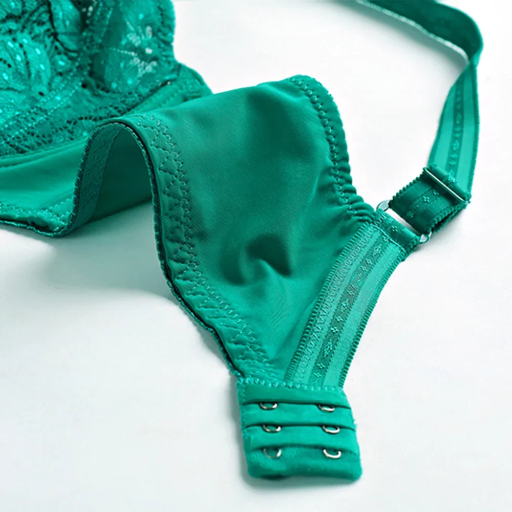 BCHRAYIUP Sutiã feminino sexy de renda com armação, suporte acolchoado fino, push up, sutiã diário 36 38 40 42 44 46 C D E F