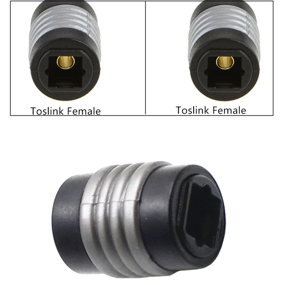 L67A Pro Speaker DVD Player Digital Audio Optical Cables Adapter Portable CD Fiber Optic Female Extender Extension Coupler 1Pcs