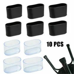 10pcs Chair Leg Cap Rubber Oval Covers Furniture Table Feet Floor Protectors For Chair Desk Office Table Leg Cover