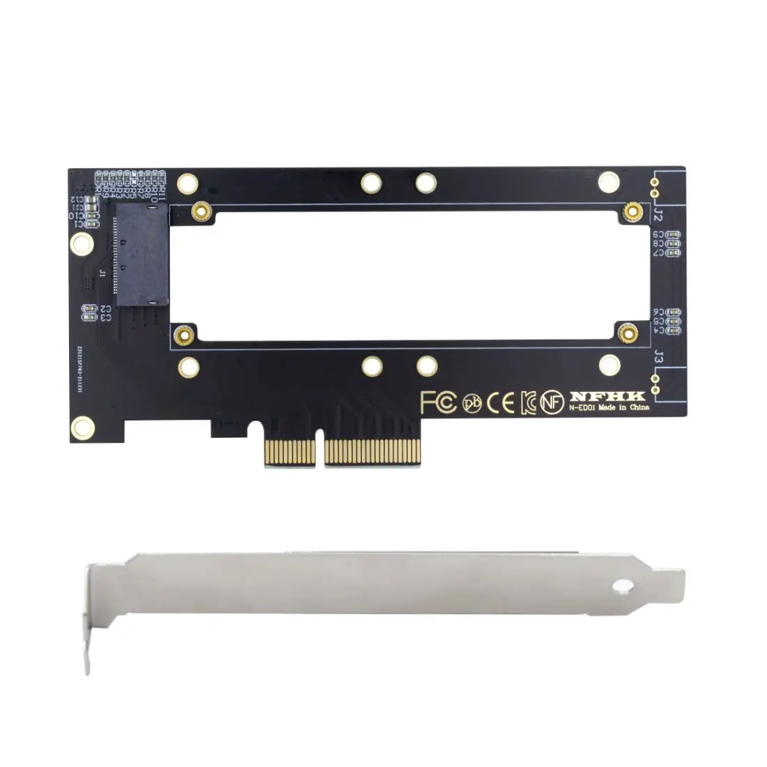 

PCI-E4.0 4X Host Adapter to NVMe Ruler 1U GEN-Z EDSFF E1.S Carrier Adapter Thickness Short SSD 5.9mm 8.0mm