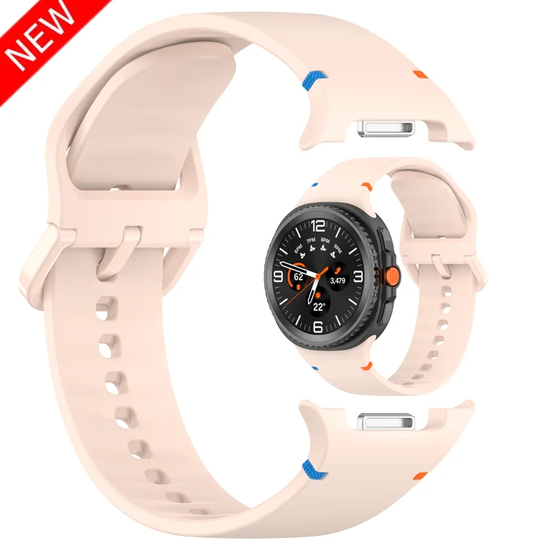 حزام سيليكون رسمي لساعة سامسونج جالاكسي 8 40 ملم 44 ملم سوار معصم قابل للتنفس ساعة جالاكسي 8 ملحقات الساعة الذكية الكلاسيكية