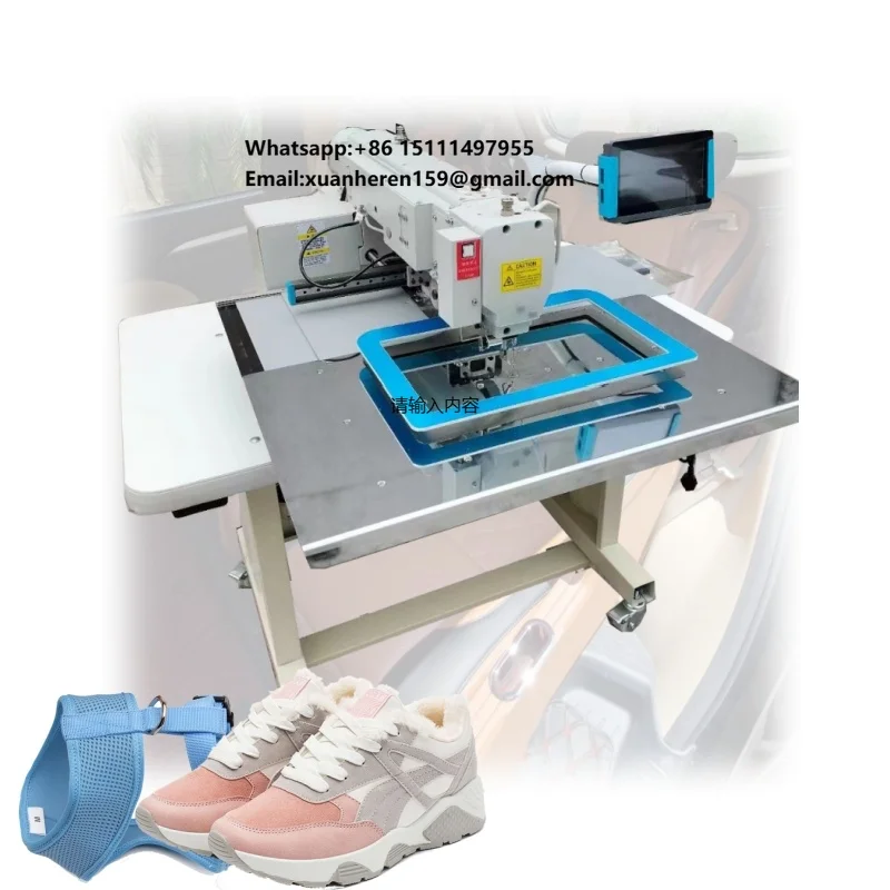 Automatic Pattern Sewing Machine Computerized Programmable Computer Pattern Sewing Machine Shoe Leather Industrial Sew Machine