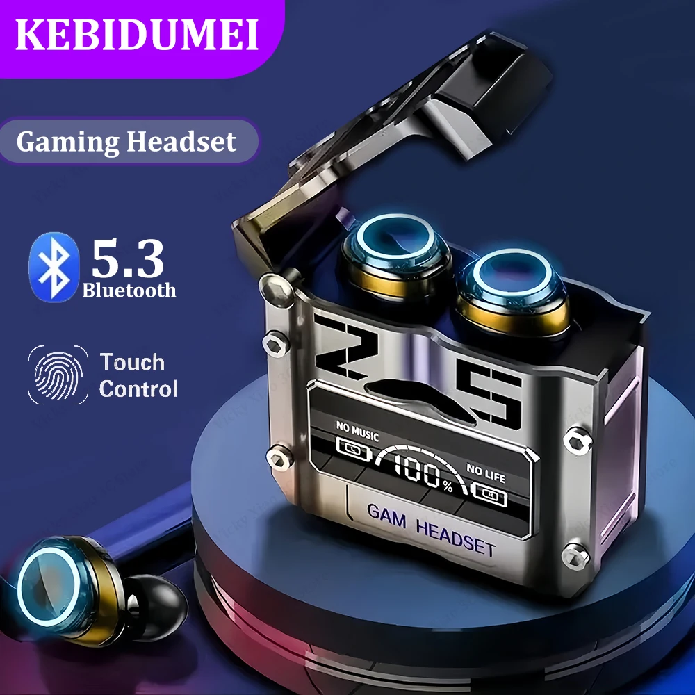 

Bluetooth 5.3 Gaming Headsets Wireless Earphones Low Latency Headphones HiFi Stereo Noise Reduction Earbuds for XIAOMI HUAWEI