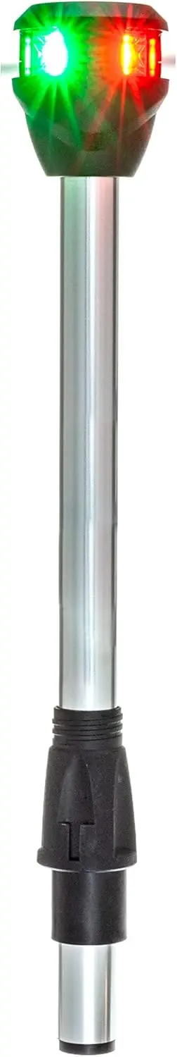 

Marine Bi-Color LED Navigation Pole Light, 10-Inch Red/Green for Boats