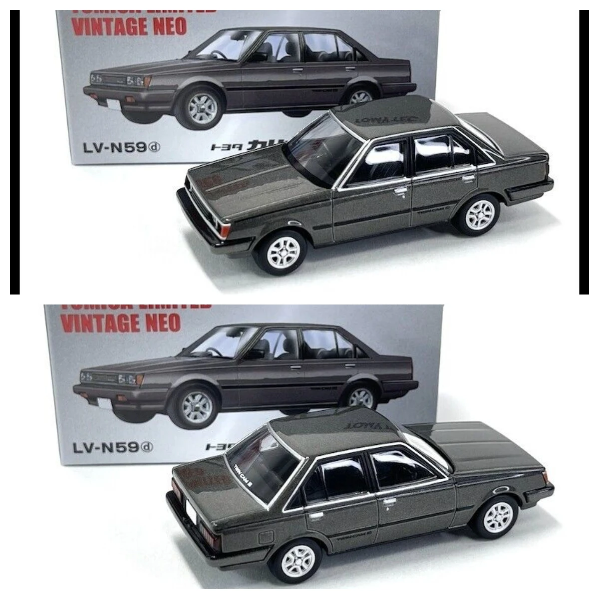 Tomica Limited Vintage NEO LV-N59d Toyota Carina 1600 GT-R 84 Gray 1/64 DieCast Model Car Collection Limited Edition Hobby Toys