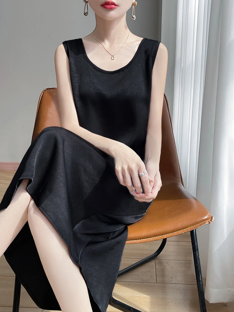 

Весенне-летний новый женский жилет Svel Round Ne, облегающий длинный ацетатный цветочный принт Dr, приятный для поездок на работу