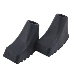 Yedek ipuçları Nordic Yürüyüş Kutup Trekking Kutup Ucu Koruyucuları lastik tamponlar tampon bir baston, 10 parça, 5 çift lastik çubuğun en büyük satışlarından 12'si-no. 4