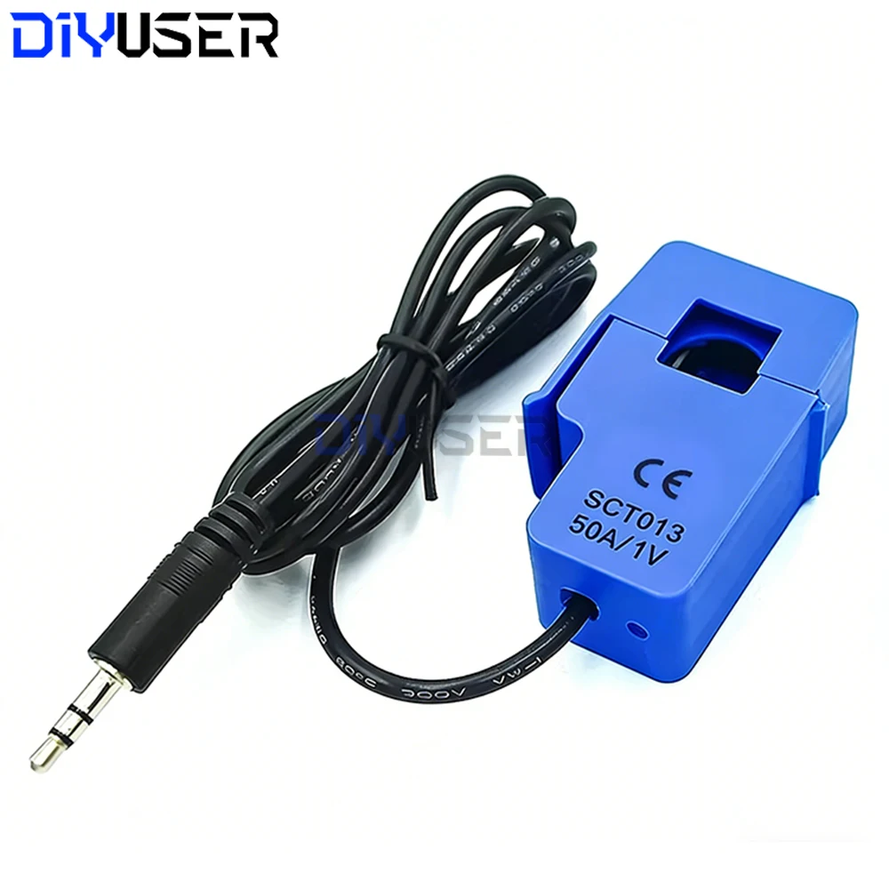 SCT-013-030 Split Core Current Sensor 30A 50A 100A AC Non-invasive for Home Energy Monitor Ardno ESP32