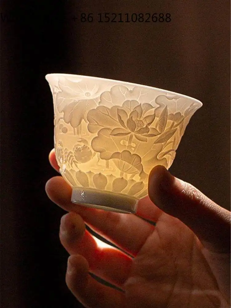 SCY personal teacup ceramic set tea set, men's and women's gift, high-end personal tea cup