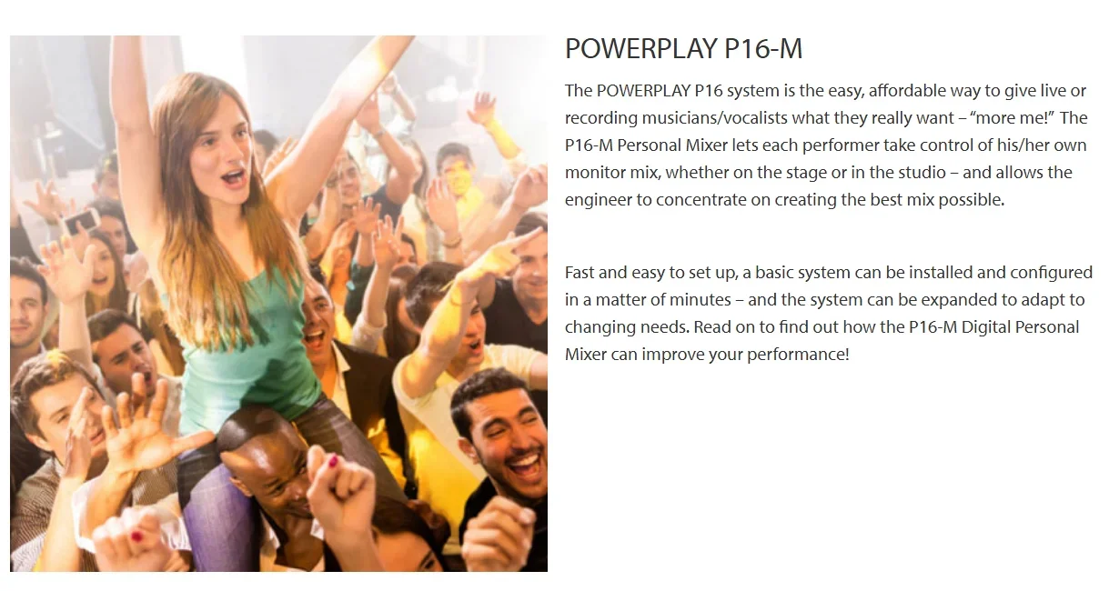 Paulkitson P16‑M 16-Kanal Digitaler Persönlicher Mixer Audio-Mischpult Modernste 24-Bit-DAC für Premium-Audioqualität – Detail 1