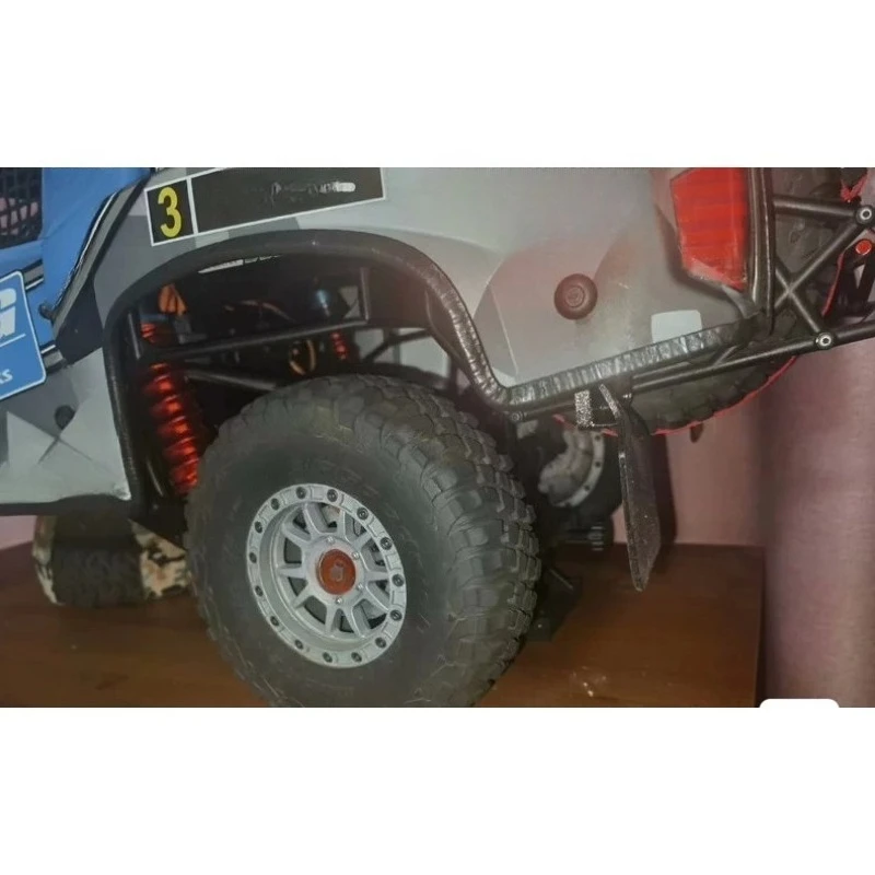 3D Printed TPU Rear Mud Flaps for LOSI SUPER BAJA REY 2.0 1/6 Scale RC Desert Truck, 2-Piece Splash Guard, No-Drill Install