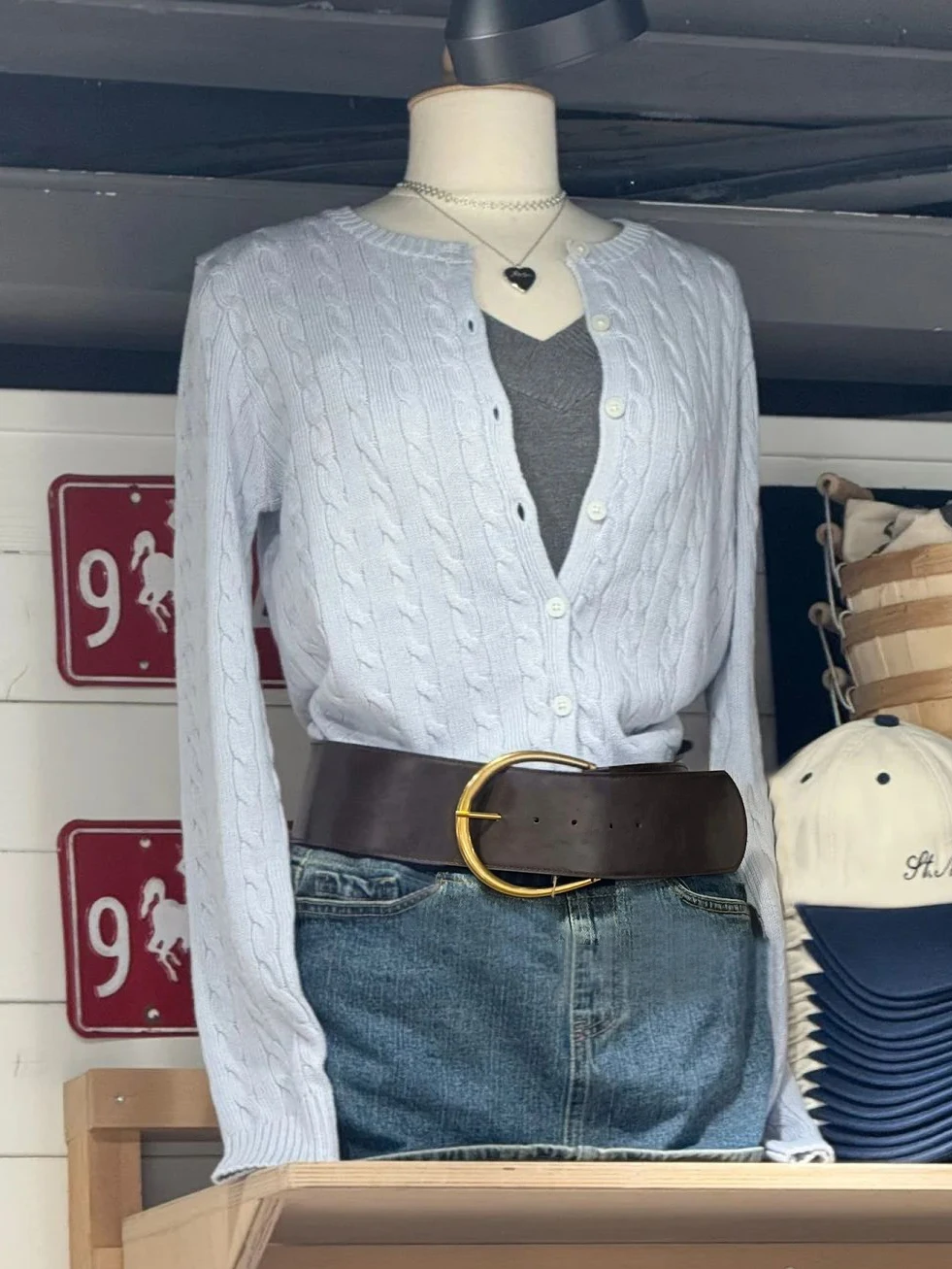 

Синий женский свитер с витым цветком, кардиган, однобортный свитер с длинными рукавами, пальто, осенний новый универсальный милый хлопковый трикотаж