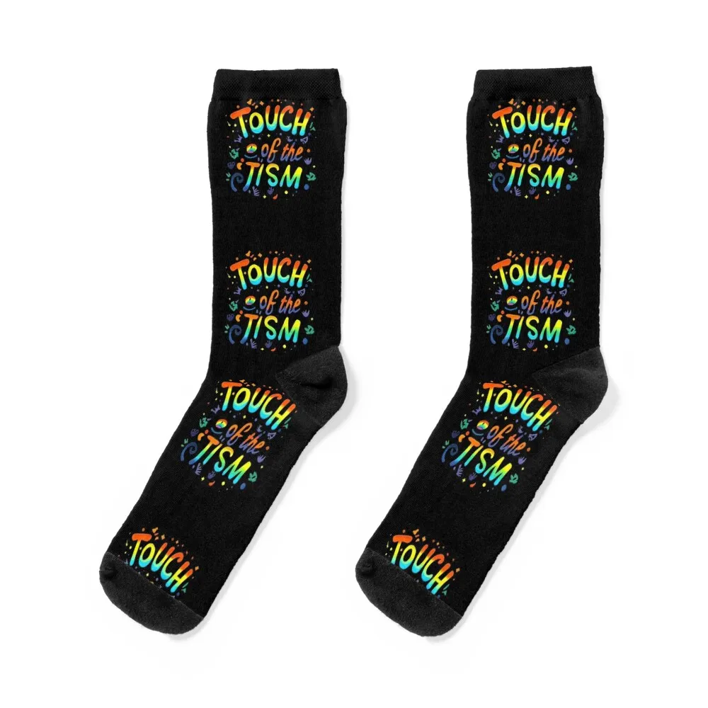 

Touch Of The Tism Autism Audhd Pride Socks kids snow fashionable Men's Boy Socks Women's