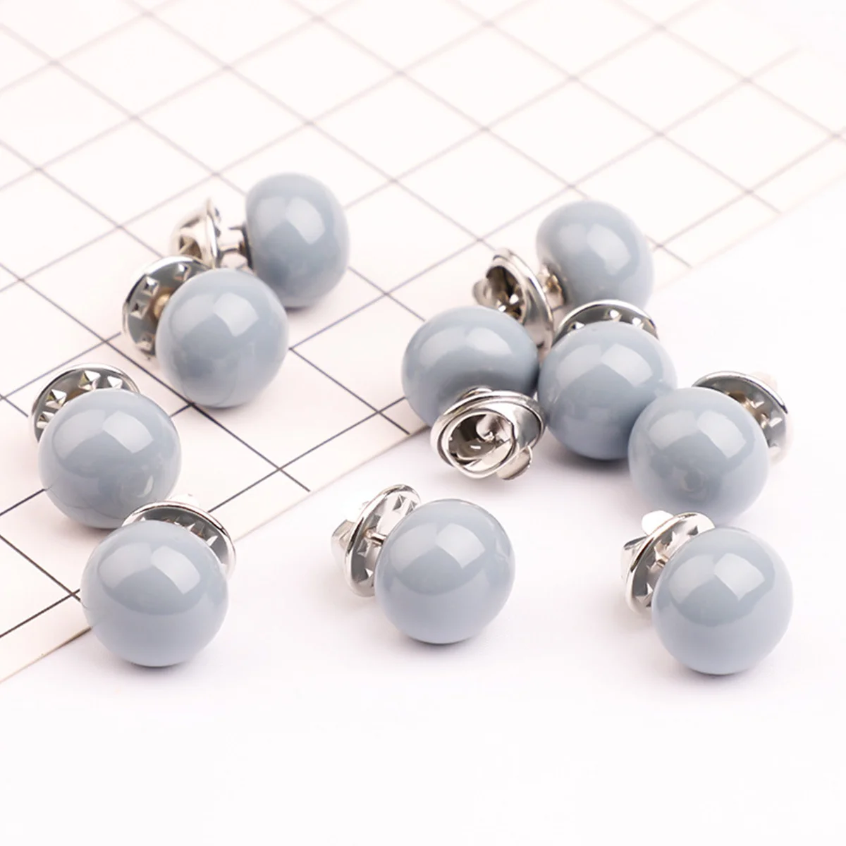 

10pcs Brooch Pins Mixed Color Decorative Badge Brooch Set Fashion Corsage For Clothes Bags Caps Kids Adults Lightweight Durable