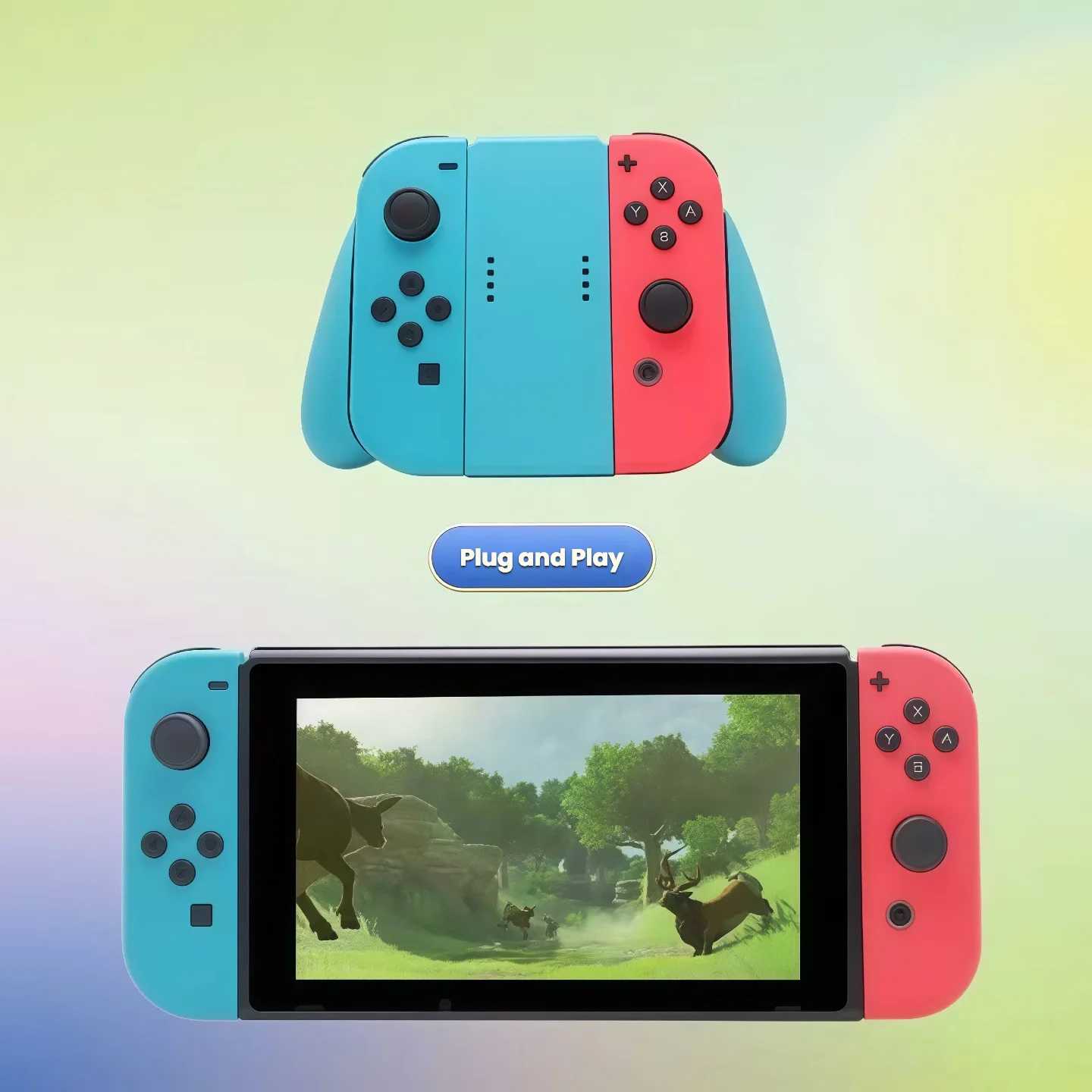 Premium game controller grip left and right handle grip bracket designed for comfort easy to remove and perfect for long gaming