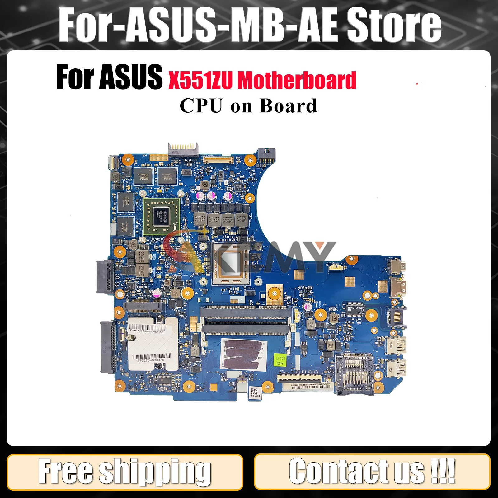 

X551ZU Материнская плата для ноутбука ASUS VivoBook X551ZU X551Z Материнская плата для ноутбука с процессором 100% тестирование ОК быстрая доставка Высокое качество
