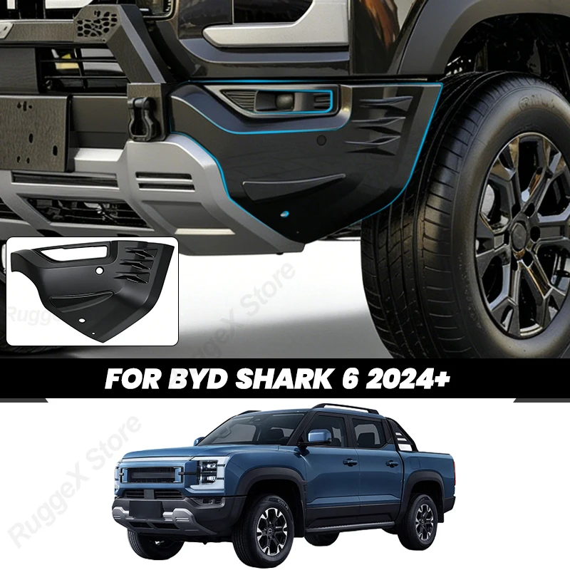 For BYD Shark 6 Accessories Bumper Guard Side Protector Front Bumper Corner Guard No Radar Blocking Exterior Upgrade Accessories
