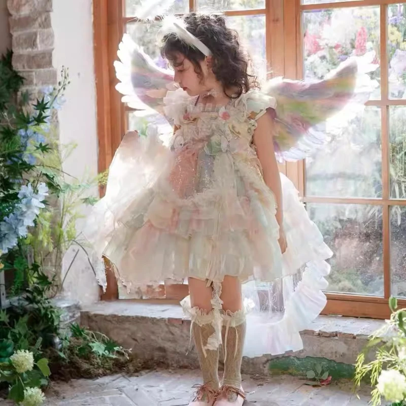 girls-lolita-wedding-princess-dress-girls-birthday-party-dress-children's-elf-wings-rainbow-dress-wings-sparkles-pure-cuteness