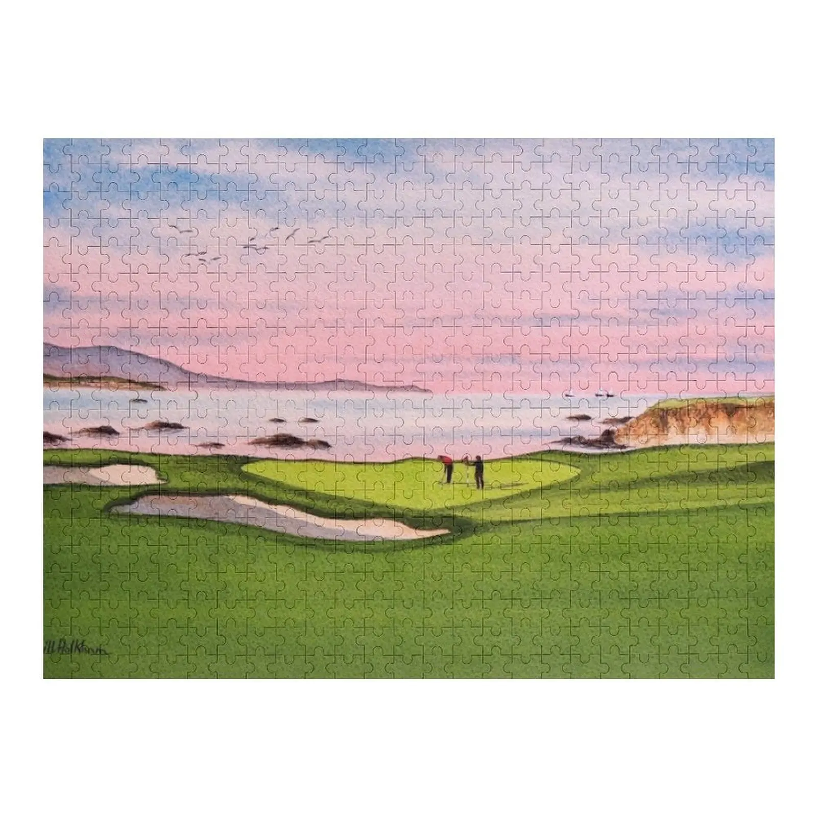

Pebble Beach Golf Course 8th Hole Jigsaw Puzzle Personalised Toys Custom Kids Toy Animal Puzzle