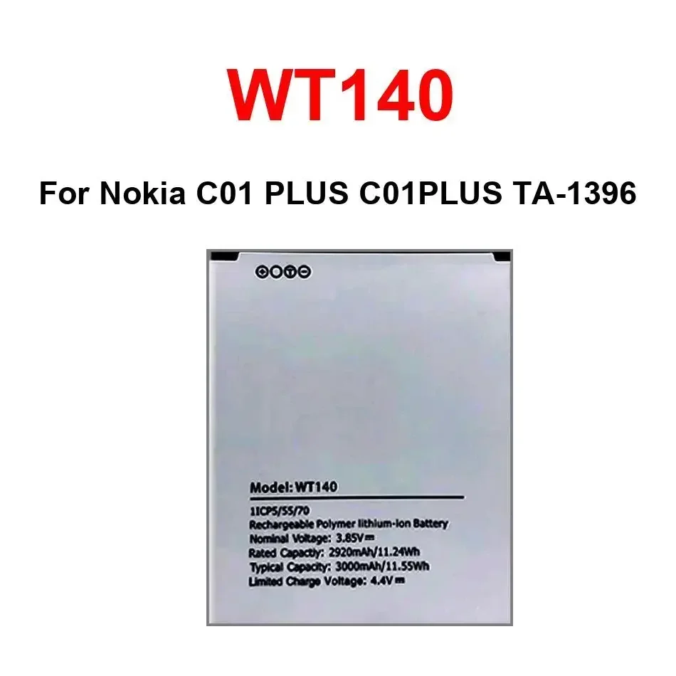 

Replacement Powerful WT140 For Nokia C01 PLUS C01PLUS TA-1396 Mobile Phone Battery