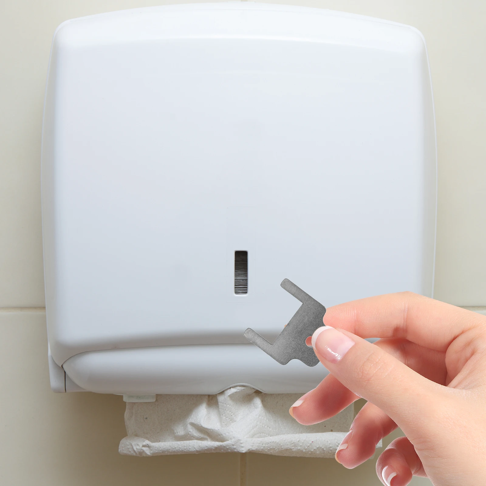 

Metal Paper Towel Dispenser Key Universal Replacement for Commercial Toilet Paper Boxes Efficient Maintenance American Tissue