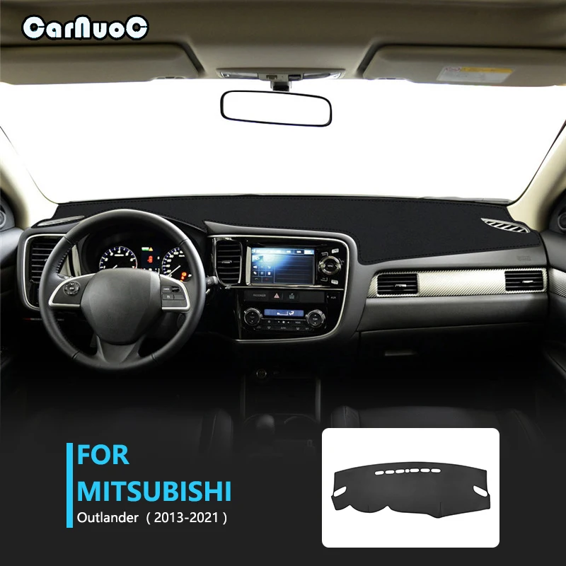 

New Car Dashmat Dash Mat For Mitsubishi Outlander 3 2013 2014 2015 2016 2017 2018 2019 2020 2021 Interior Protector Accessories