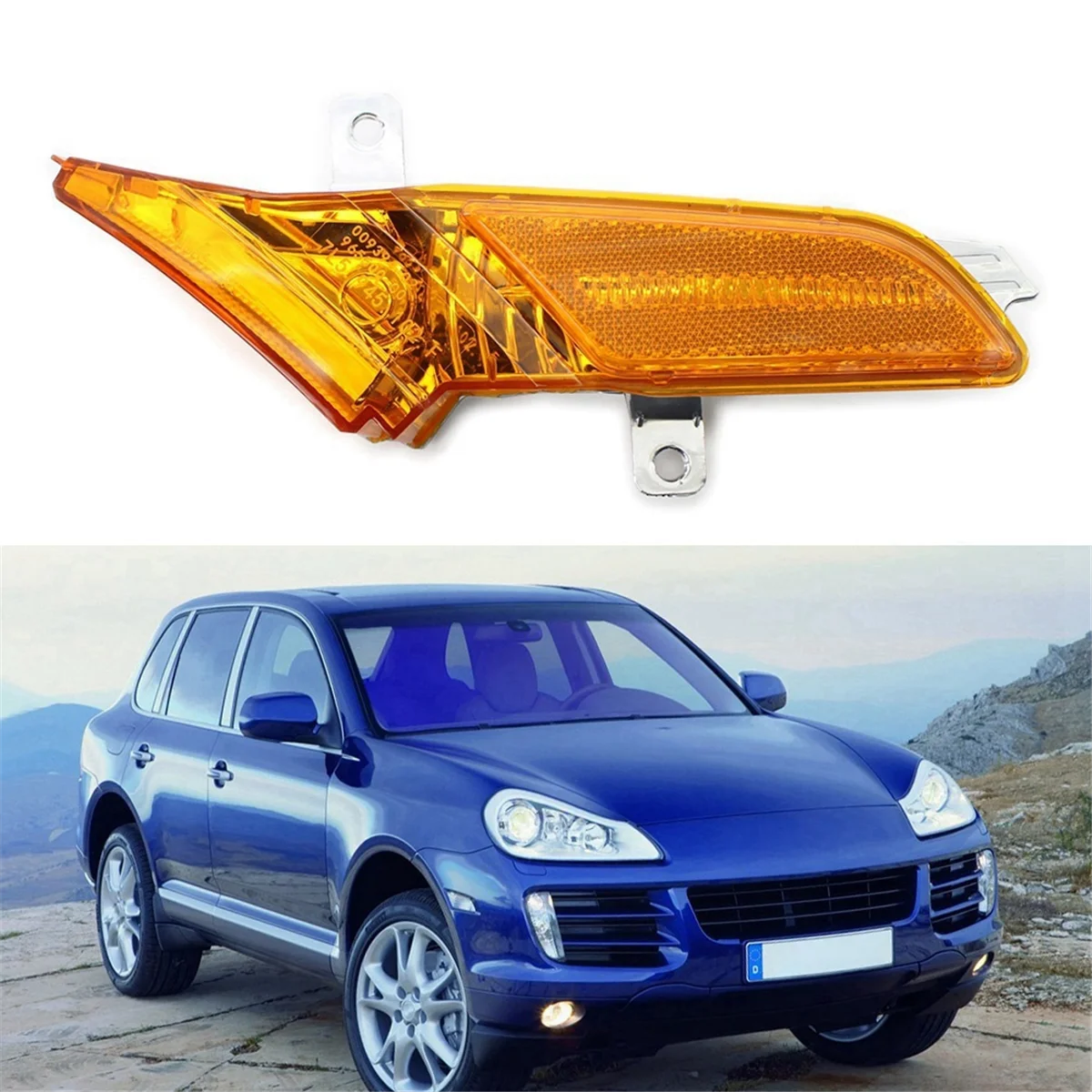 Automotive Fender Side Lamps Side Marker Lamps Turn Signals for Porsche Cayenne 2008-2010 USA 95563103610 95563103510