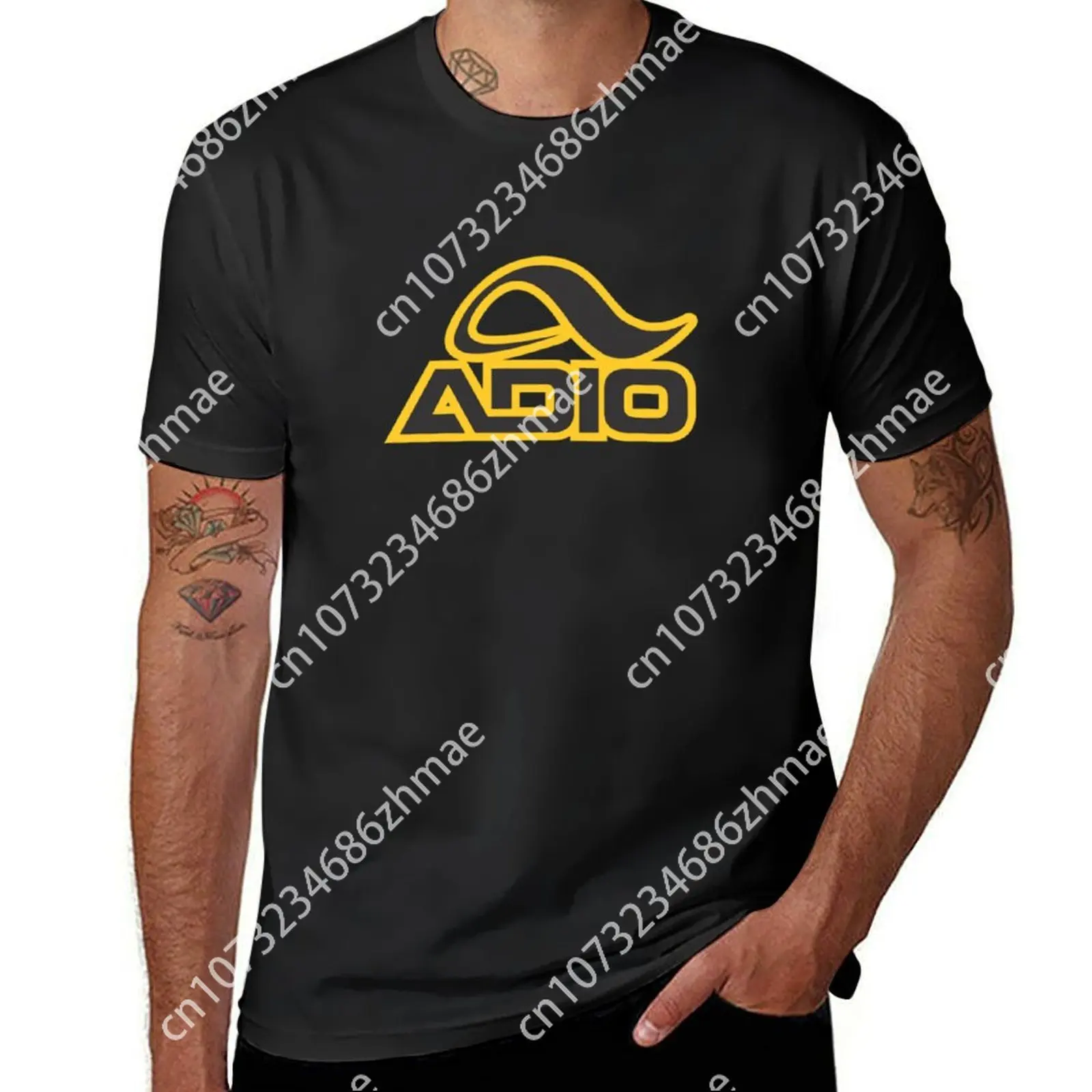 Camiseta De Adio Para Hombre, Ropa estática De Secado Rápido, Color Negro Liso