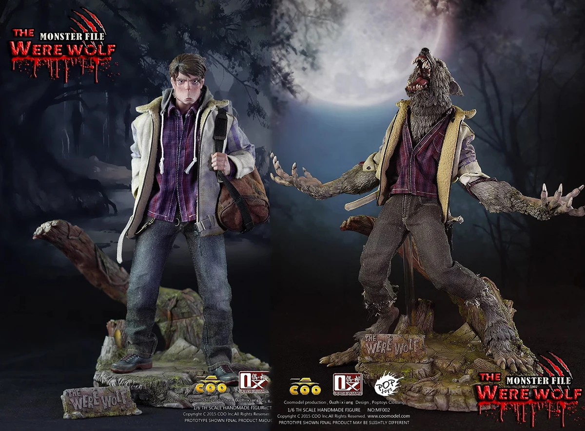 

COOMODEL X OUZHIXIANG MF002 1/6 Monster File Series Second Bombs - The Were Wolf Werewolf Action Figure Full Set Model Toys