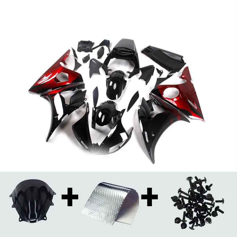 Compatible with  2003 2004 2005 YZF R6 & 2006 2007 2008 2009 YZF R6S Fairing Kit