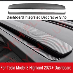Dashboard Cover for Tesla Model 3 Highland 2024 2025 Accessories Auto Dash Board Panel Wrap Protector Interior Parts Car-style