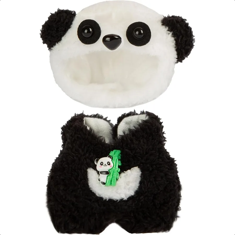 

17cm Doll Clothes Plush Clothes for Doll Outfit Accories for 17cm Dolls Clothes Cute Panda Costume No Doll Included