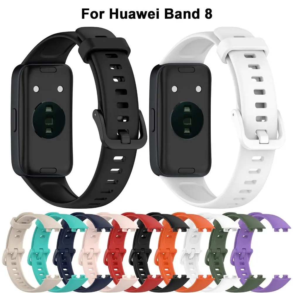 Soft Smart Watch สร้อยข้อมือสายรัดข้อมือซิลิโคนสําหรับ Huawei Band 8
